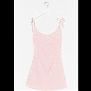 Nasty Gal Jacquard To Forget Satin Mini Dress